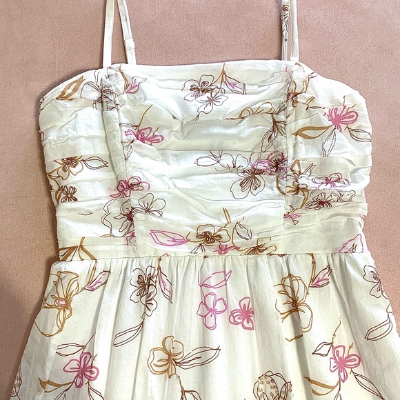 Jonathan Martin Studios Summer Dress Cute Floral Pattern with Shimmer 12 - Picture 3 of 11